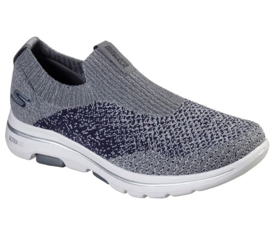 Skechers Gowalk 5 - Merritt Slip On Panske Siva / Námornícka Modrá | 861-DVLKUG