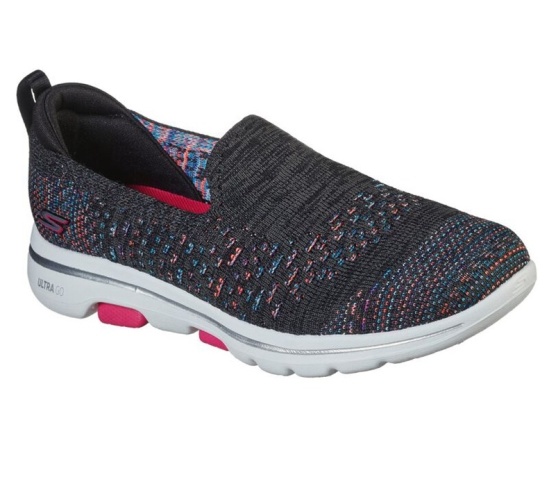 Skechers Gowalk 5 - Mirage Slip On Damske Čierne / Viacfarebný | 938-XYEKAI