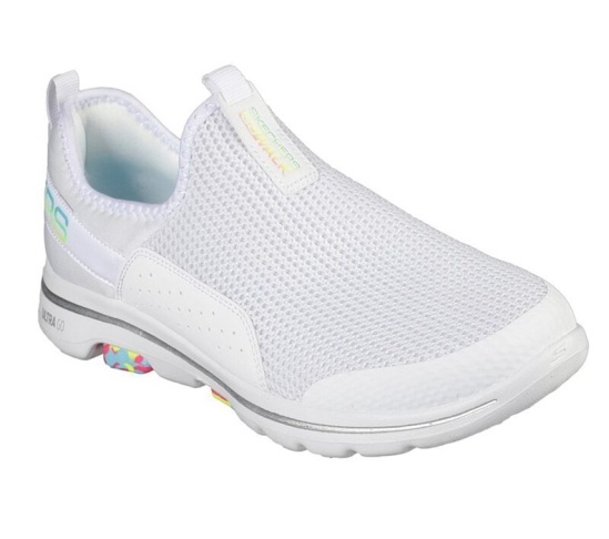 Skechers Gowalk 5 - Parade Slip On Damske Biele / Viacfarebný | 329-UGHAKY