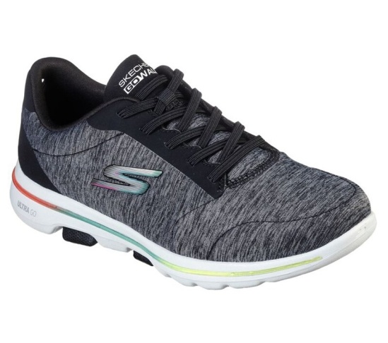 Skechers Gowalk 5 - Prodigy Tenisky Damske Čierne / Viacfarebný | 804-IHAKZM