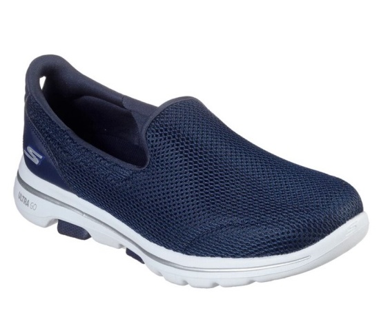 Skechers Gowalk 5 Slip On Damske Námornícka Modrá / Biele | 385-QRIMZN