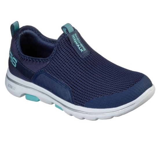 Skechers Gowalk 5 - Sovereign Slip On Damske Námornícka Modrá / Svetlo Tyrkysové | 265-IAJRHD