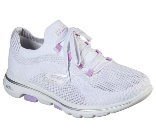 Skechers Gowalk 5 - Uprise Tenisky Damske Biele / Lavendel | 450-EMTAPU