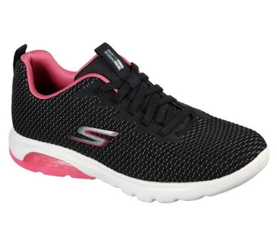 Skechers Gowalk Air - Shadow Slip On Damske Čierne / Ruzove | 019-PHGRTD