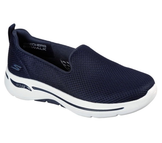Skechers Gowalk Arch Fit - Grateful Slip On Damske Námornícka Modrá / Čierne | 694-OBMCFR