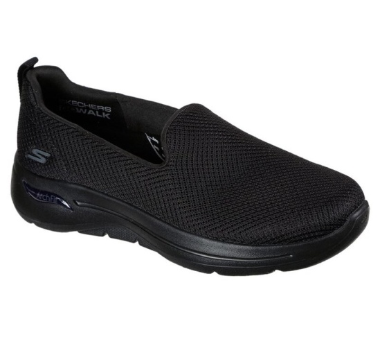 Skechers Gowalk Arch Fit - Grateful Slip On Damske Čierne | 762-FZTDYK