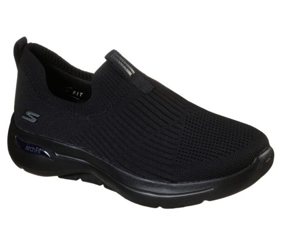 Skechers Gowalk Arch Fit - Iconic Slip On Damske Čierne | 045-FPJTZR