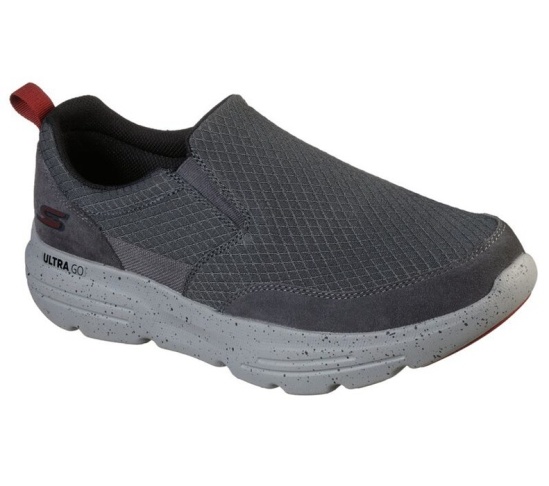 Skechers Gowalk Duro - Countach Slip On Panske Siva / Červené | 709-CYVOGX