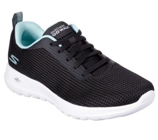 Skechers Gowalk Joy - Upturn Tenisky Damske Čierne / Svetlo Tyrkysové | 914-VFDXUR