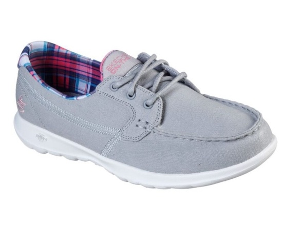Skechers Gowalk Lite - Sea Fun Tenisky Damske Siva | 035-KHMZTF