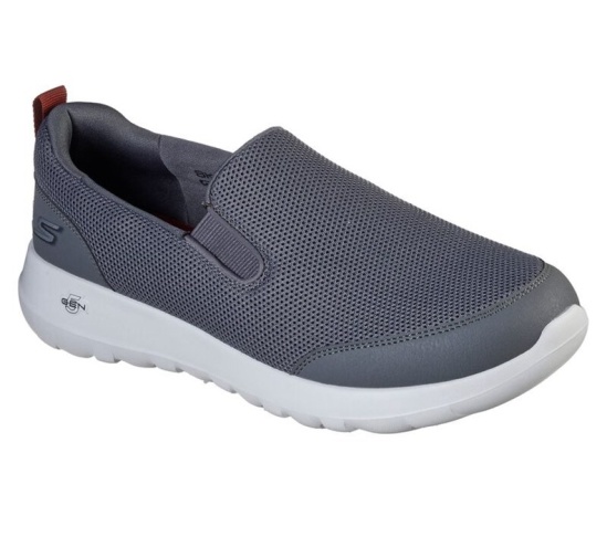 Skechers Gowalk Max - Clinched Slip On Panske Siva / Bordove | 253-INALPO