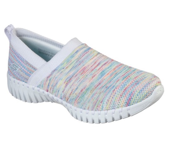 Skechers Gowalk Smart - Eccentric Slip On Damske Biele / Mätové | 032-SCGZFK