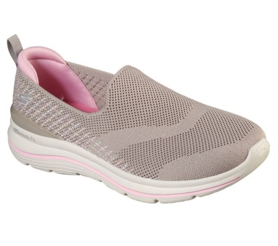 Skechers Gowalk Stretch Fit - Special Day Slip On Damske Ruzove | 715-TOABQE