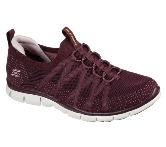 Skechers Gratis - Chic Newness Slip On Damske Hnede | 945-DARVST