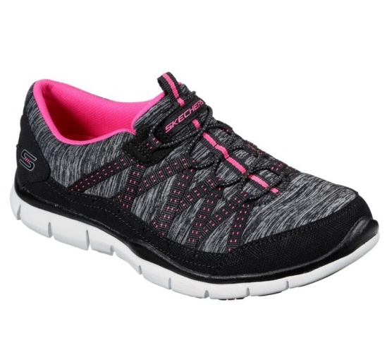 Skechers Gratis - Let's Cruise Topanky Casual Damske Čierne / Ruzove | 146-EJYQZI