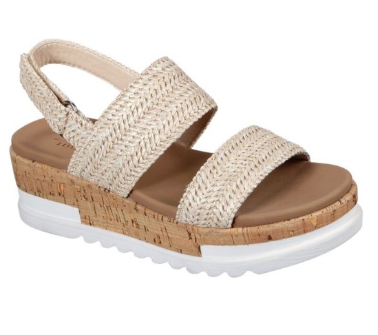 Skechers Honey Rise Sandale Damske Béžové | 413-WDGOYZ