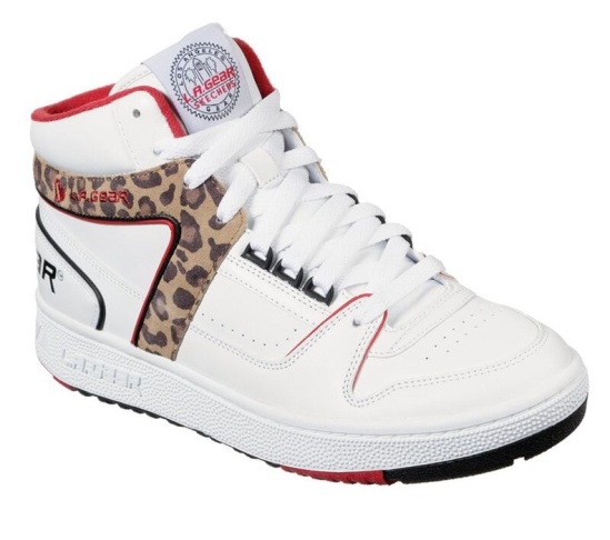 Skechers L.A. Gear - Cruilty Free Tenisky Damske Biele / Leopardie | 574-VZOILJ