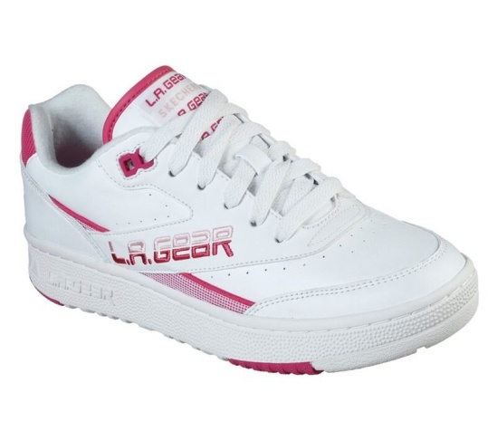 Skechers L.A. Gear: Hot Shots Low Tenisky Damske Biele / Ruzove | 560-EXLJQH
