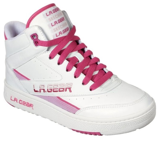 Skechers L.A. Gear: Hot Shots Tenisky Damske Biele / Ruzove | 136-VBKGYW