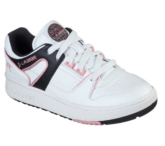 Skechers L.A. Gear - Slammer Low Tenisky Damske Biele / Čierne / Ruzove | 504-AJONBG