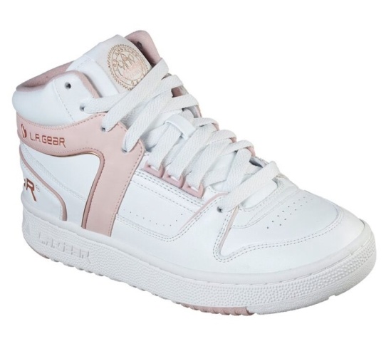 Skechers L.A. Gear - Slammer Tenisky Damske Biele / Svetlo Ruzove | 346-MZGDBI