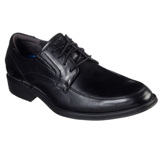Skechers Larken - Dravo Tenisky Panske Čierne | 853-OSEWQM