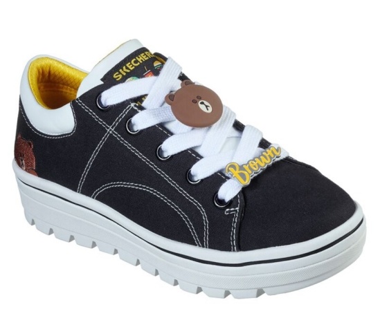 Skechers Line Friends: Street Kopačky 2 - Friends Tenisky Damske Čierne | 576-FGPKCV