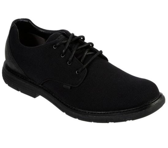 Skechers Lite Lugg - Hayden Snurovacie Topanky Panske Čierne | 518-XCBEUV