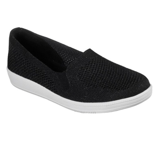 Skechers Madison Ave - Closest Star Slip On Damske Čierne / Biele | 760-KSARYI