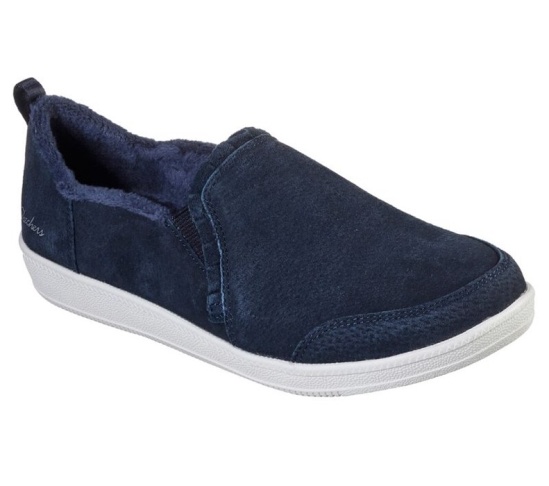 Skechers Madison Ave - Plushed Slip On Damske Námornícka Modrá | 082-UIPXTL
