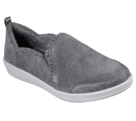 Skechers Madison Ave - Plushed Slip On Damske Tmavo Siva | 790-JMIFNS