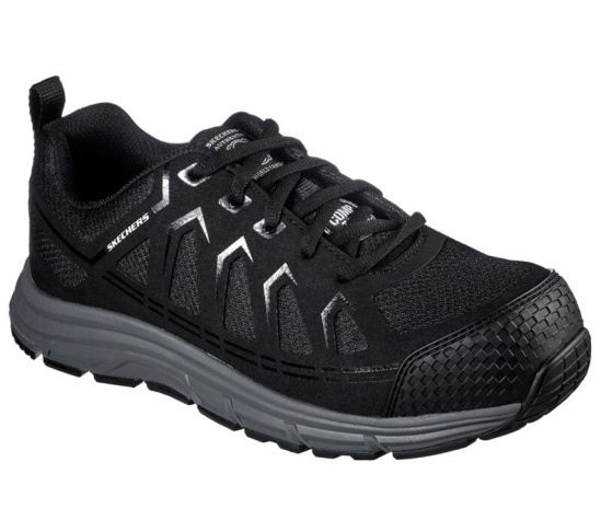 Skechers Malad Comp Spicou Pracovne Cizmy Panske Čierne | 625-BHSZUY