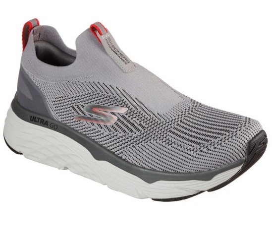 Skechers Max Cushioning Elite - Amplifier Bezecke Topanky Panske Siva / Čierne | 619-IQXJPL