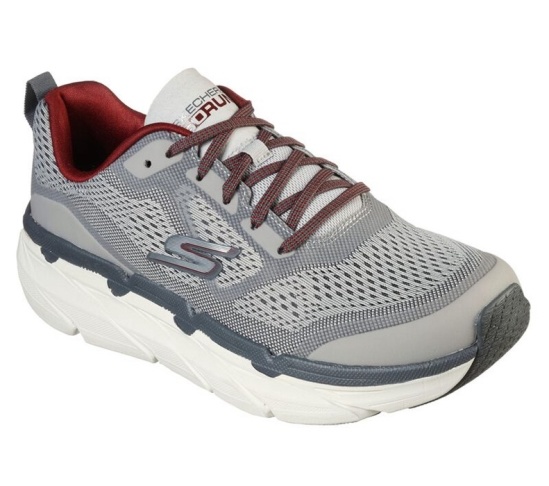 Skechers Max Cushioning Premier Bezecke Topanky Panske Siva / Červené | 367-JSIYWA
