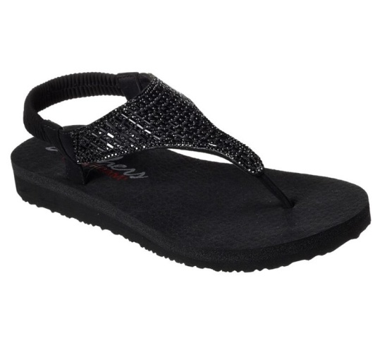 Skechers Meditation - Rock Crown Sandale Damske Čierne | 452-LYINTQ