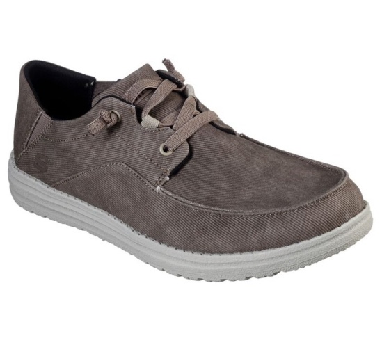 Skechers Melson - Volgo Slip On Panske Hnede | 830-FJQEXT