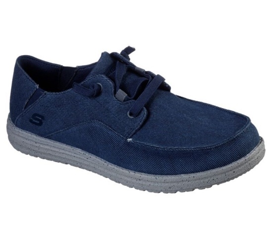 Skechers Melson - Volgo Slip On Panske Námornícka Modrá / Siva | 706-HOJRPA