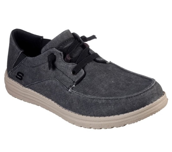 Skechers Melson - Volgo Slip On Panske Čierne | 362-WZXKDN