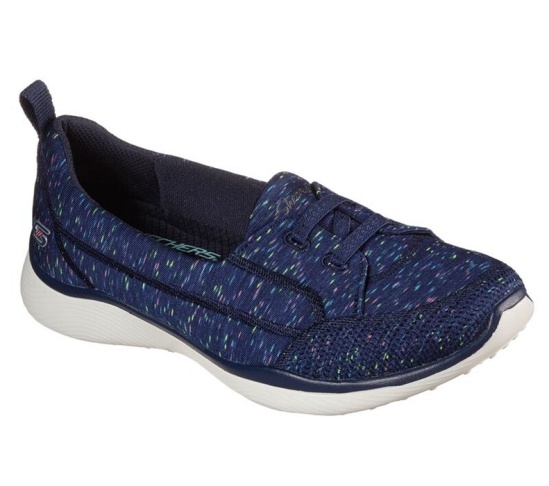 Skechers Microburst 2.0 - She Got This Slip On Damske Námornícka Modrá / Viacfarebný | 345-WISLVD