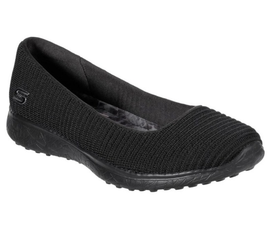 Skechers Microburst - In-Line Slip On Damske Čierne | 289-GLCUYI