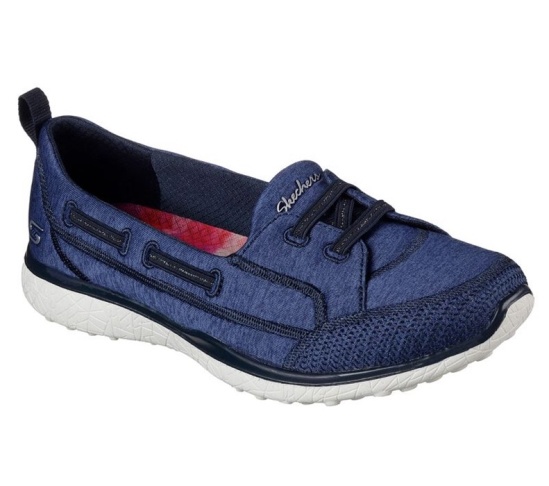 Skechers Microburst - Topnotch Slip On Damske Námornícka Modrá | 482-KUYBME
