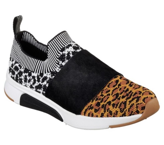 Skechers Modern Jogger - Abbe Slip On Damske Leopardie | 562-FVATKO