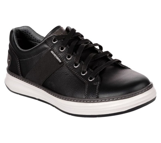 Skechers Moreno - Winsor Snurovacie Topanky Panske Čierne | 974-PONXIB