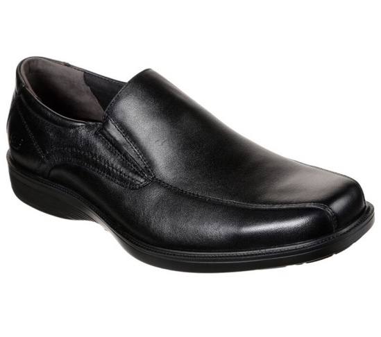 Skechers Nelcen - Loben Slip On Panske Čierne | 285-OKPLQZ