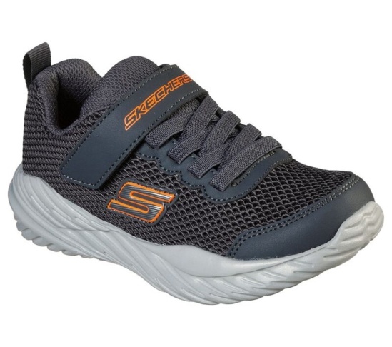 Skechers Nitro Sprint - Krodon Tenisky Chlapcenske Siva / Oranžové | 357-GDELQV