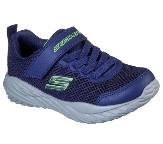 Skechers Nitro Sprint - Krodon Tenisky Chlapcenske Námornícka Modrá / Svetlo Zelene | 802-HVTEMK