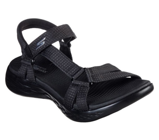 Skechers On The Go 600 - Brilliancy Sandale Damske Čierne | 085-EFYGRD