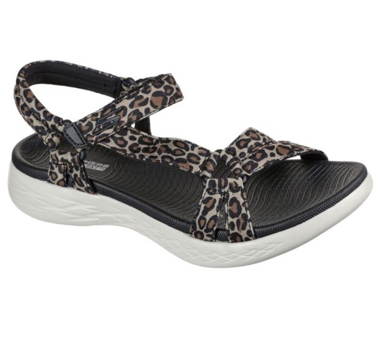 Skechers On The Go 600 - Safari Girl Sandale Damske Leopardie | 406-YMGEPU