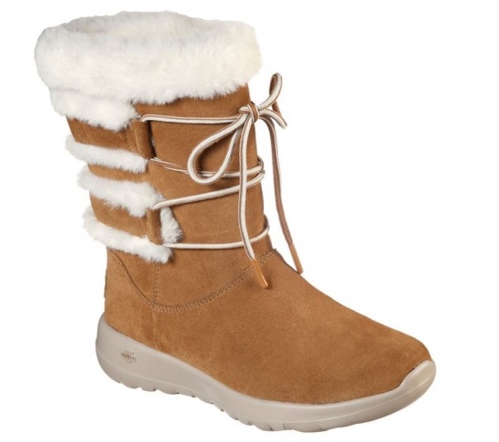 Skechers On The Go Joy - Cyclone Cizmy Damske Hnede | 798-PIXFWH