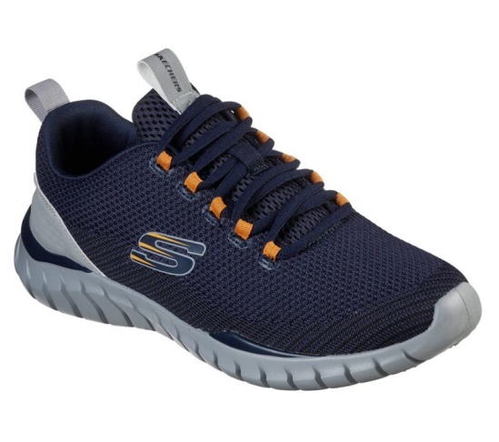 Skechers Overhaul - Landhedge Topanky Casual Panske Námornícka Modrá / Siva | 017-SPWNVQ